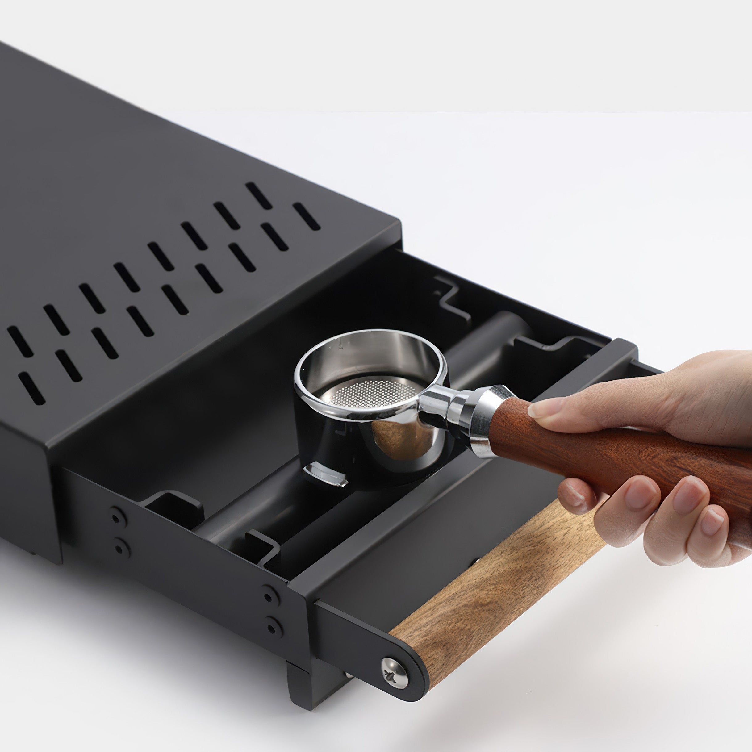 Drawer Coffee Knock Box with Wood Handle - Shop Coffee Hobby