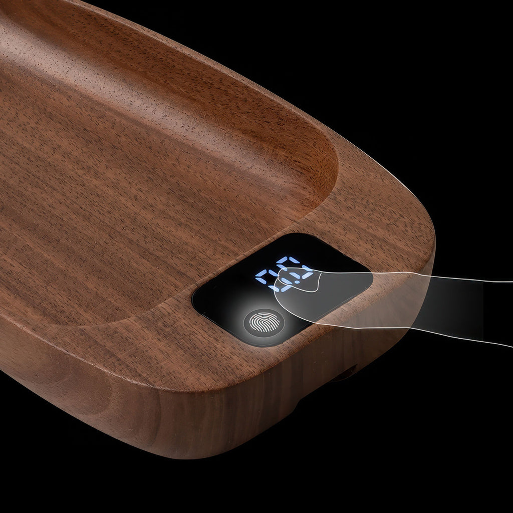 Walnut Wood Coffee Scale for Espresso - Shop Coffee Hobby