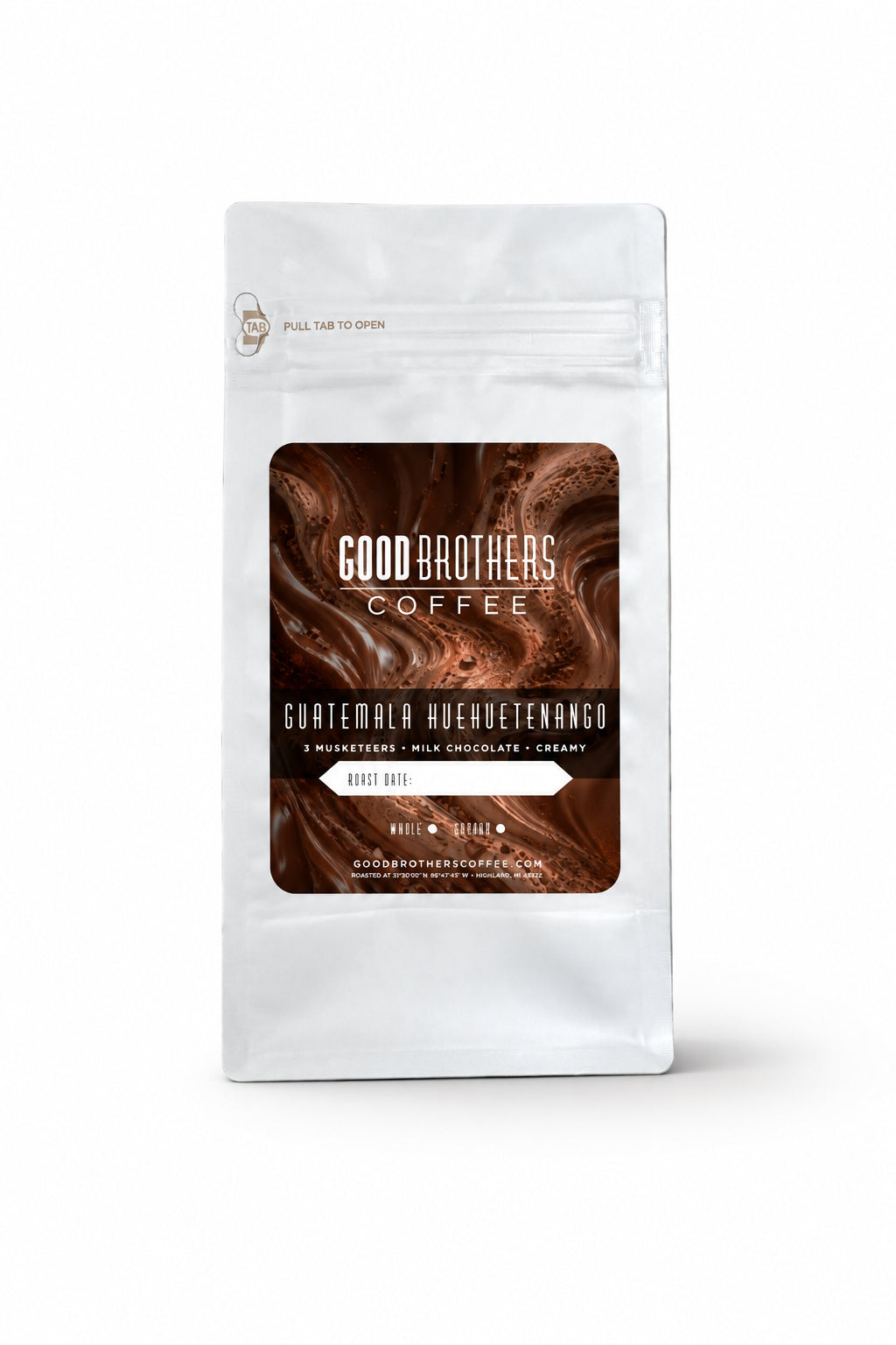 Good Brothers Coffee LLC. Guatemala Huehuetenango Quetzal Washed Medium Roast Coffee, Whole Bean & Ground Varieties