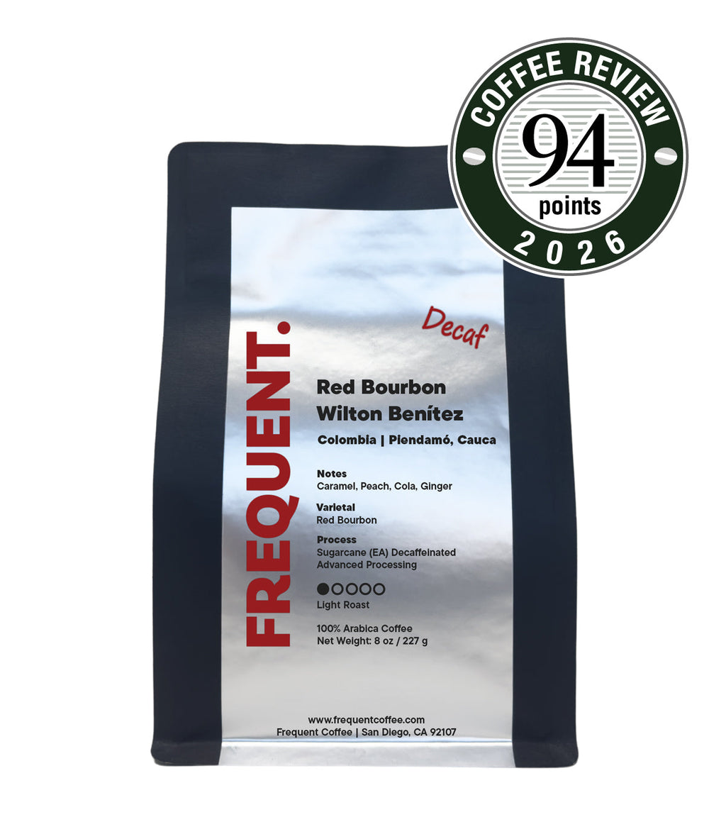 Wilton Benítez Red Bourbon Sugarcane Decaf Coffee | Colombia | 8 oz | Coffee Score 94