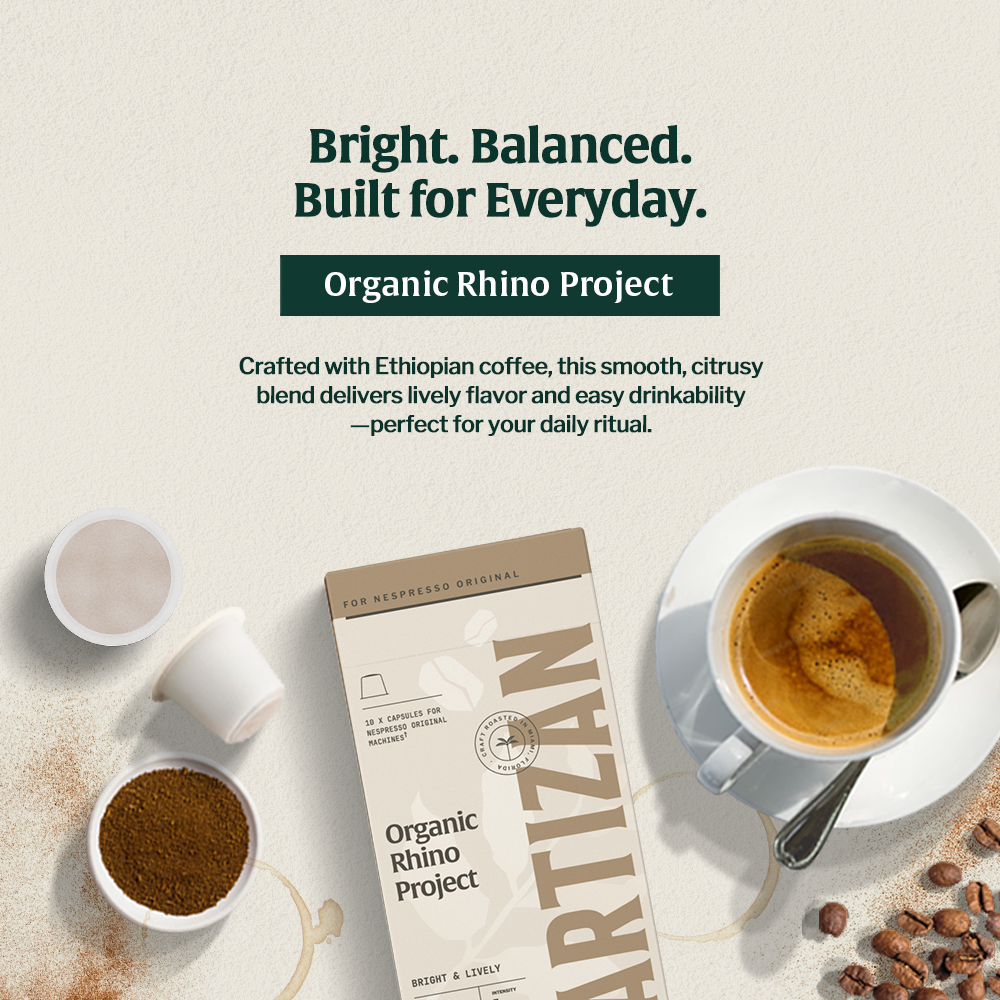 Artizan Organic Rhino Project Espresso – Nespresso Compatible