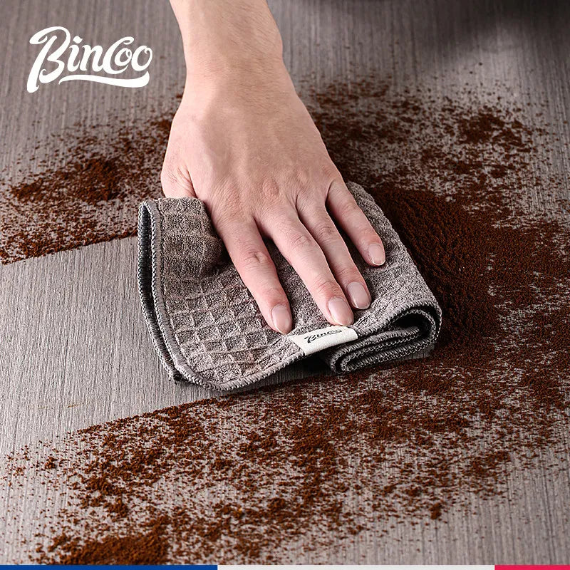 Vivalo BINCOO Waffle-Weave Microfiber Barista Cleaning Towel, standard size, white.