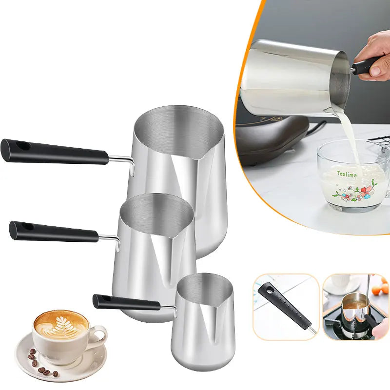Vivalo Stainless Steel Turkish Coffee Pot with Precision Pouring Spout