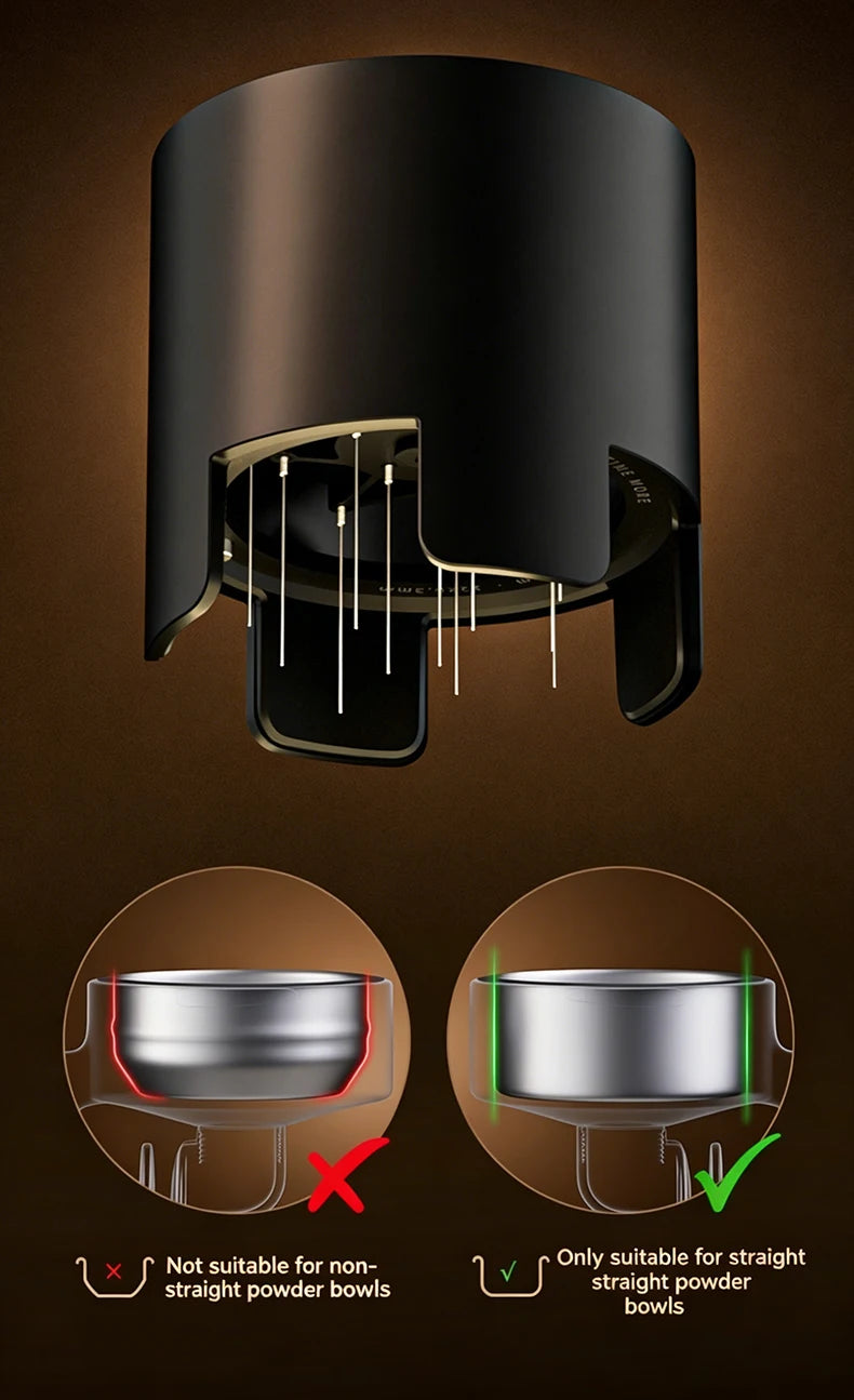58mm version of the TIMEMORE Electric Needle Espresso Distributor