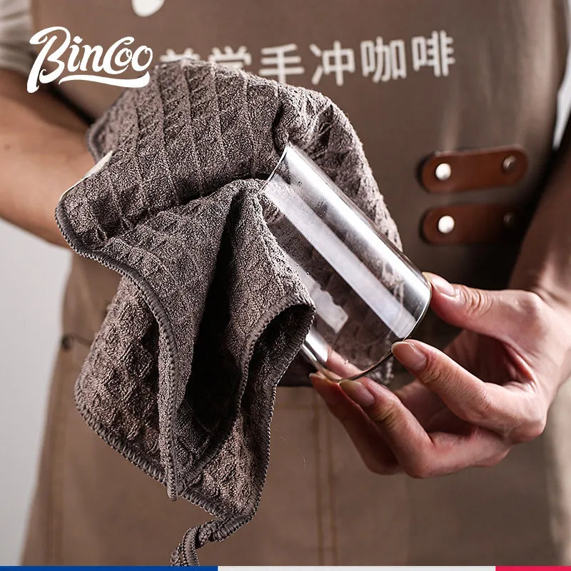 Vivalo BINCOO Waffle-Weave Microfiber Barista Cleaning Towel, 12-pack