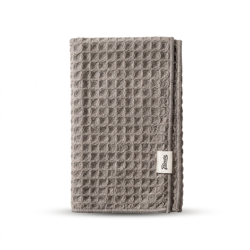 Vivalo BINCOO Waffle-Weave Microfiber Barista Cleaning Towels, big brown version.
