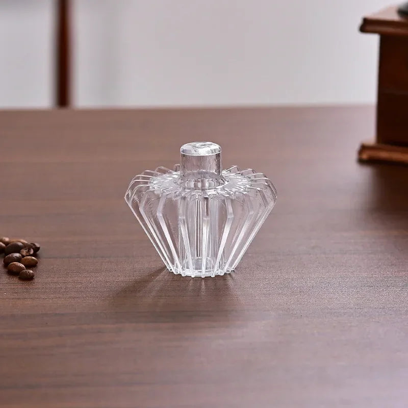 Vivalo Crystal Eye Reusable Coffee Filter – Flat-Bottom Pour-Over Dripper (1-2 Cup)
