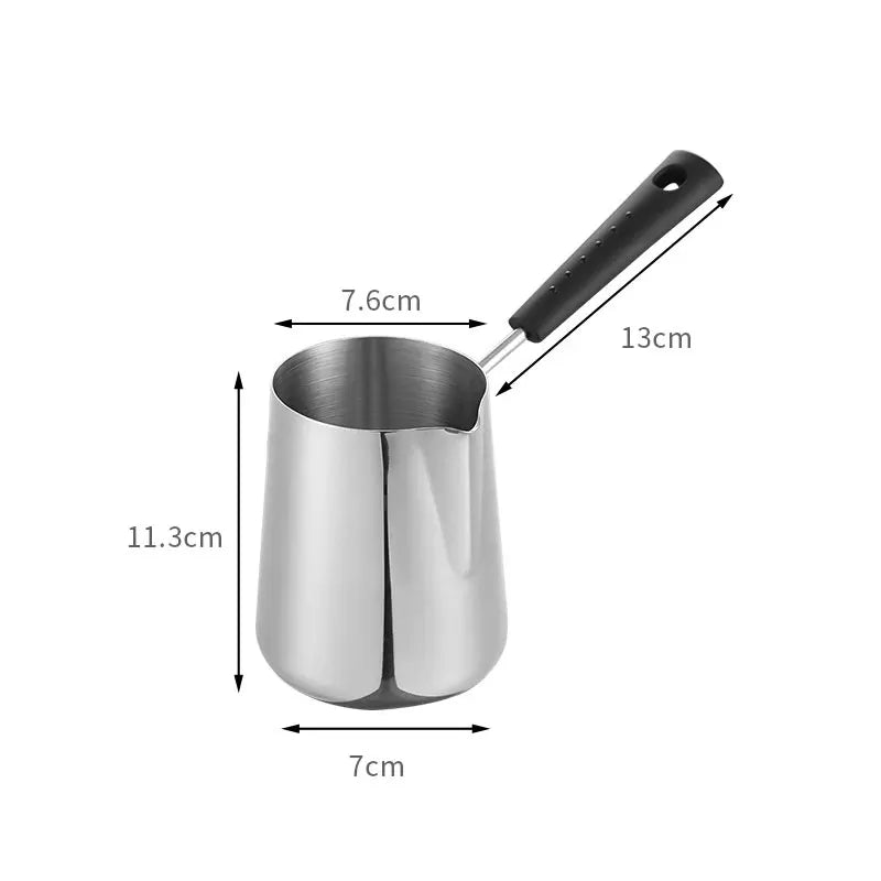 Vivalo Stainless Steel Turkish Coffee Pot with Precision Pouring Spout