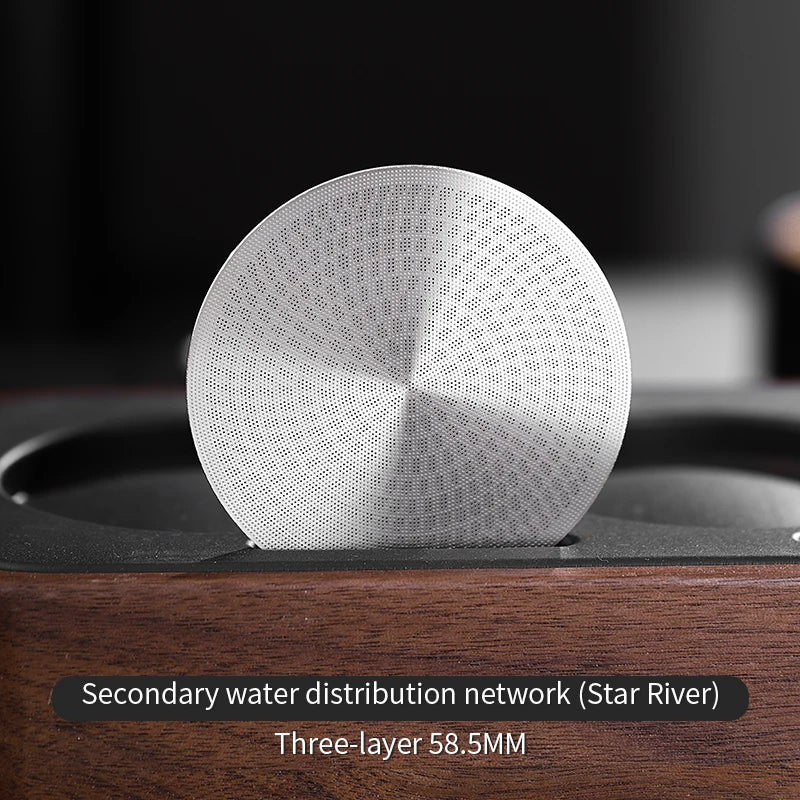 Vivalo Stainless Steel Espresso Puck Screen, 58.5mm, 3 layer B