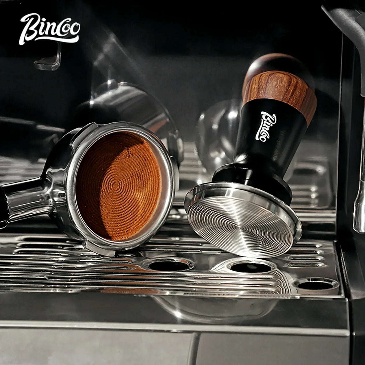 51mm version of the BINCOO Pro Constant-Force Espresso Tamper