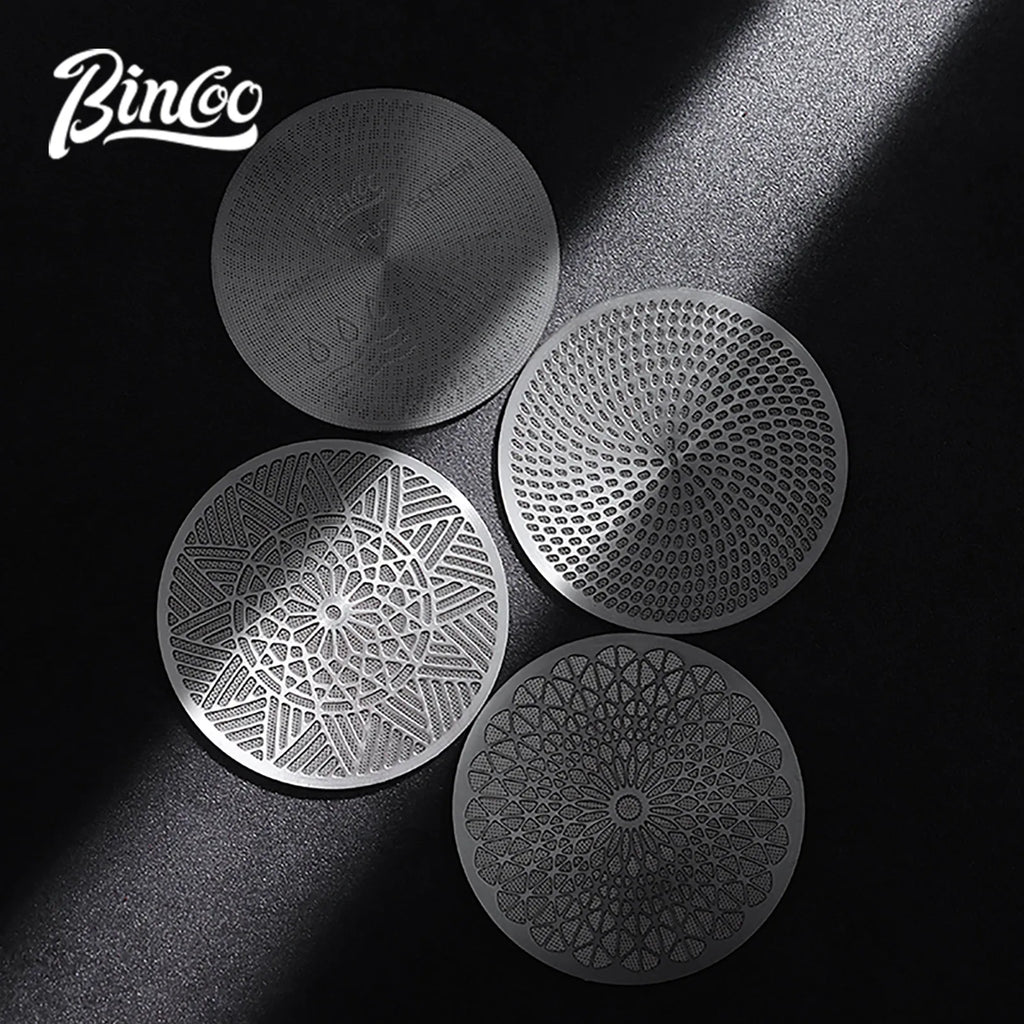 Bincoo Sintered Stainless Steel Espresso Shower Screen – 51mm / 58.5mm Dispersion Plate for Even Extraction