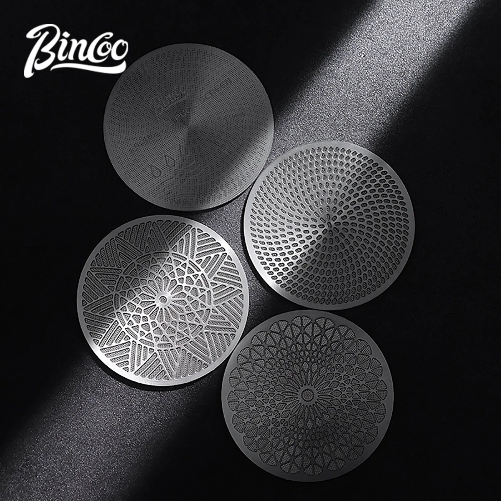 Bincoo Sintered Stainless Steel Espresso Shower Screen – 51mm / 58.5mm Dispersion Plate for Even Extraction