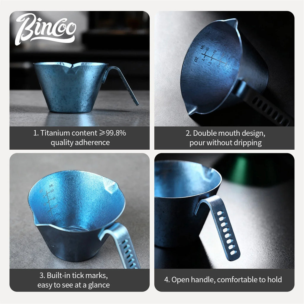 90 mL titanium espresso measuring cup by Vivalo