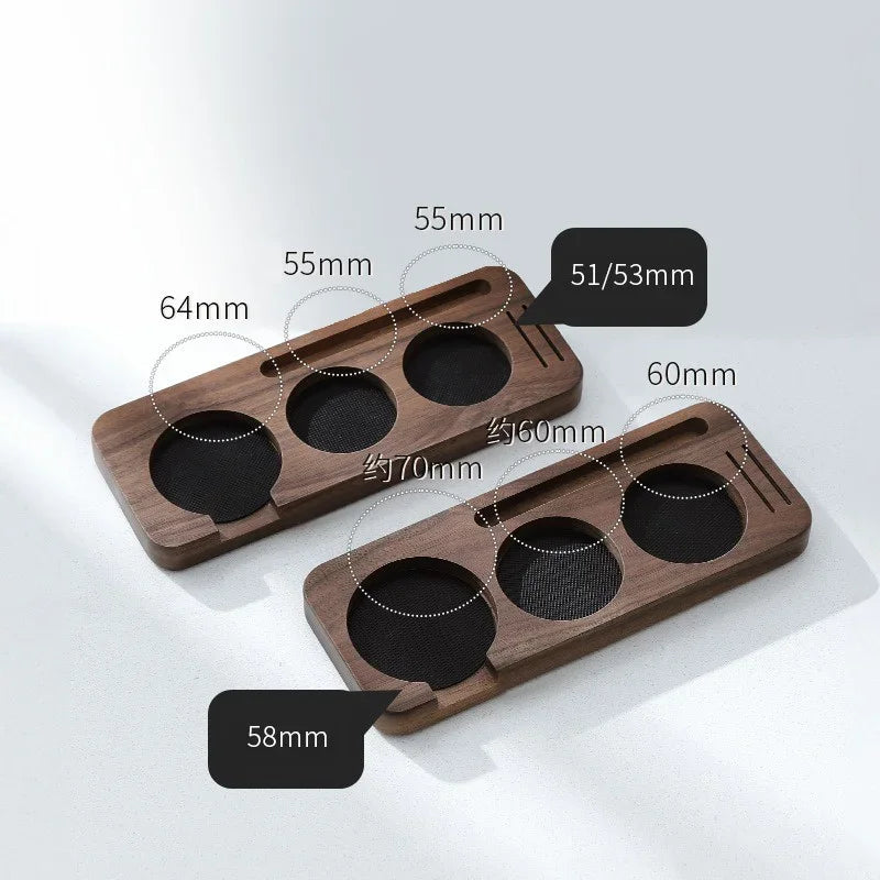 Vivalo Wooden Espresso Tamping Station – 58mm version