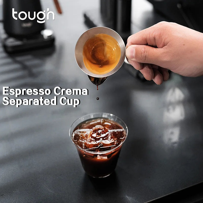 100ml Stainless Steel Espresso Crema Separator Cup with Handle