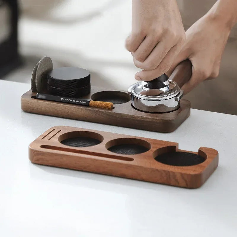 Vivalo Wooden Espresso Tamping Station – 51/53/58mm version