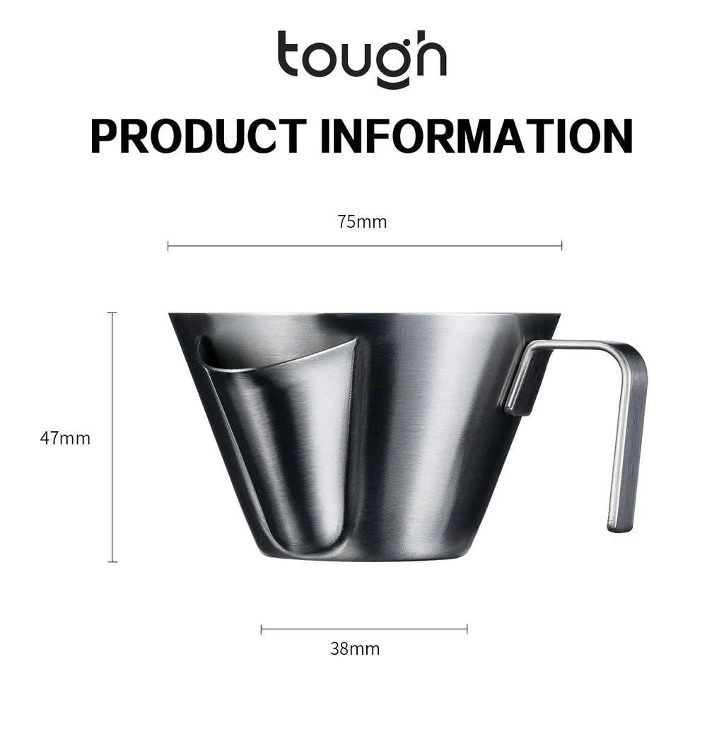 100ml Stainless Steel Espresso Crema Separator Cup with Handle