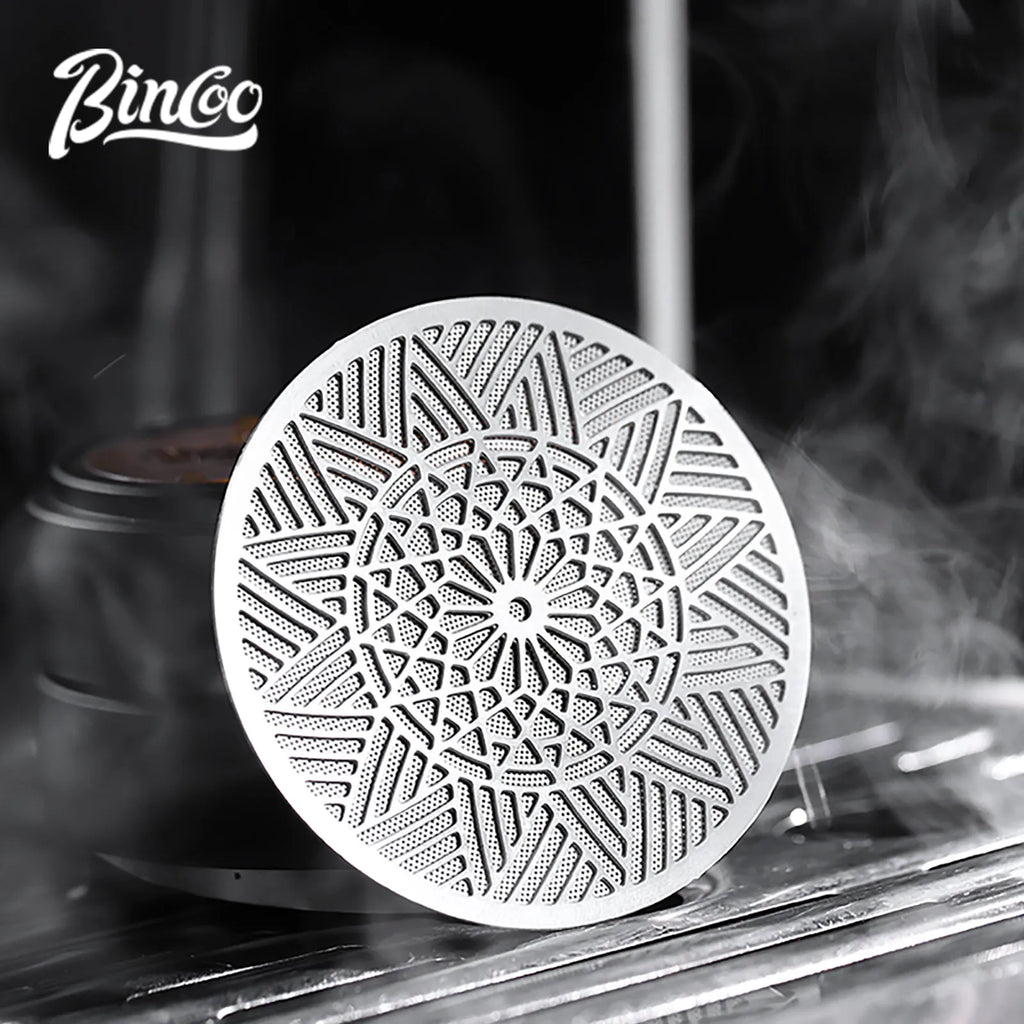 Bincoo Sintered Stainless Steel Espresso Shower Screen – 51mm / 58.5mm Dispersion Plate for Even Extraction