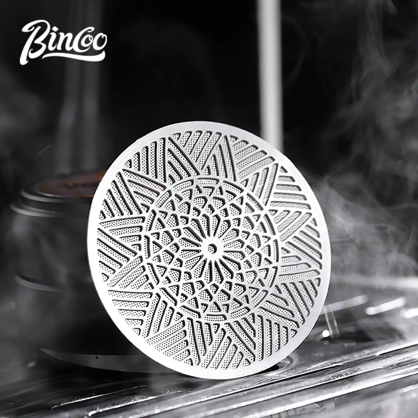 Bincoo Sintered Stainless Steel Espresso Shower Screen – 51mm / 58.5mm Dispersion Plate for Even Extraction