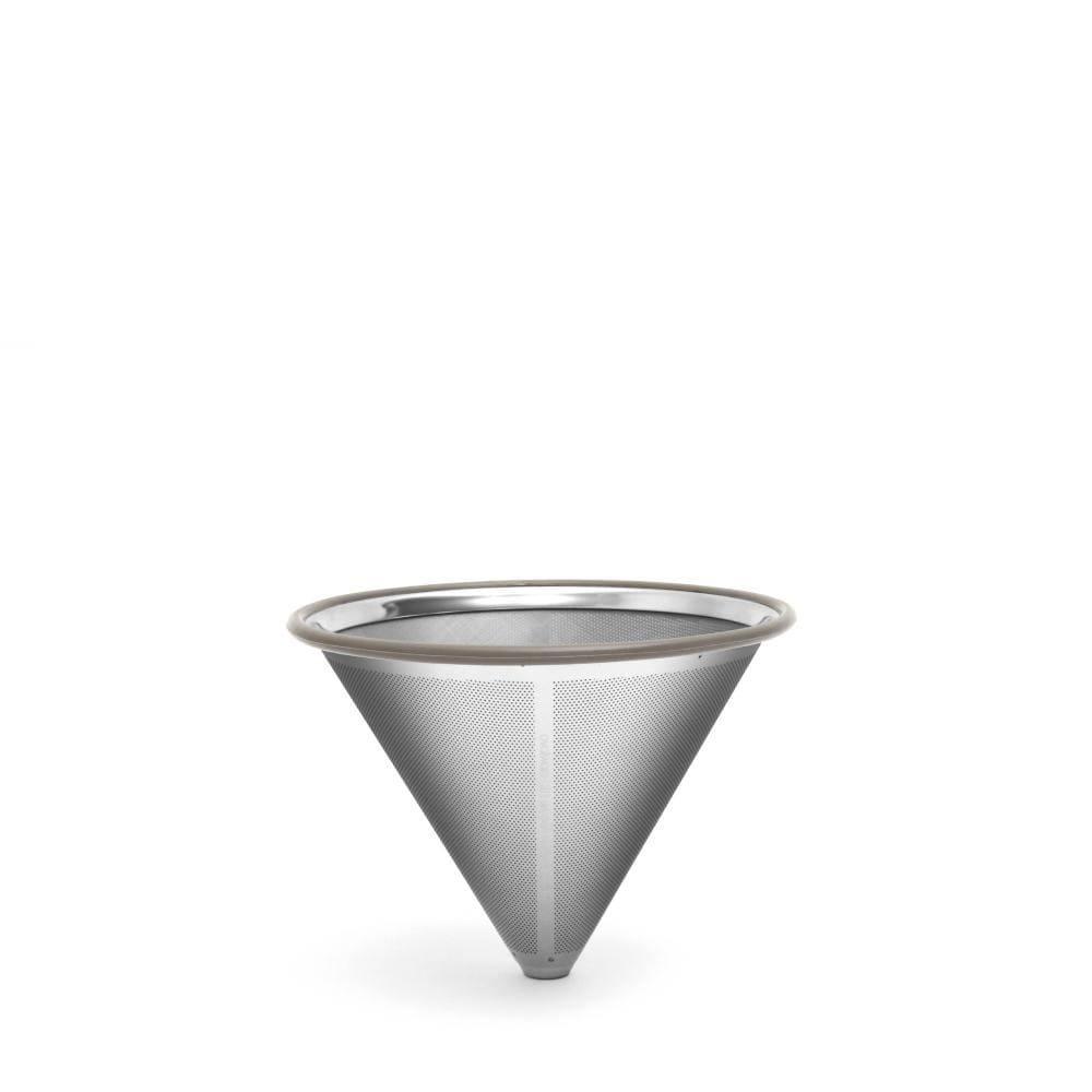 Ovalware Reusable Stainless Steel Pour-Over Coffee Filter in Silver