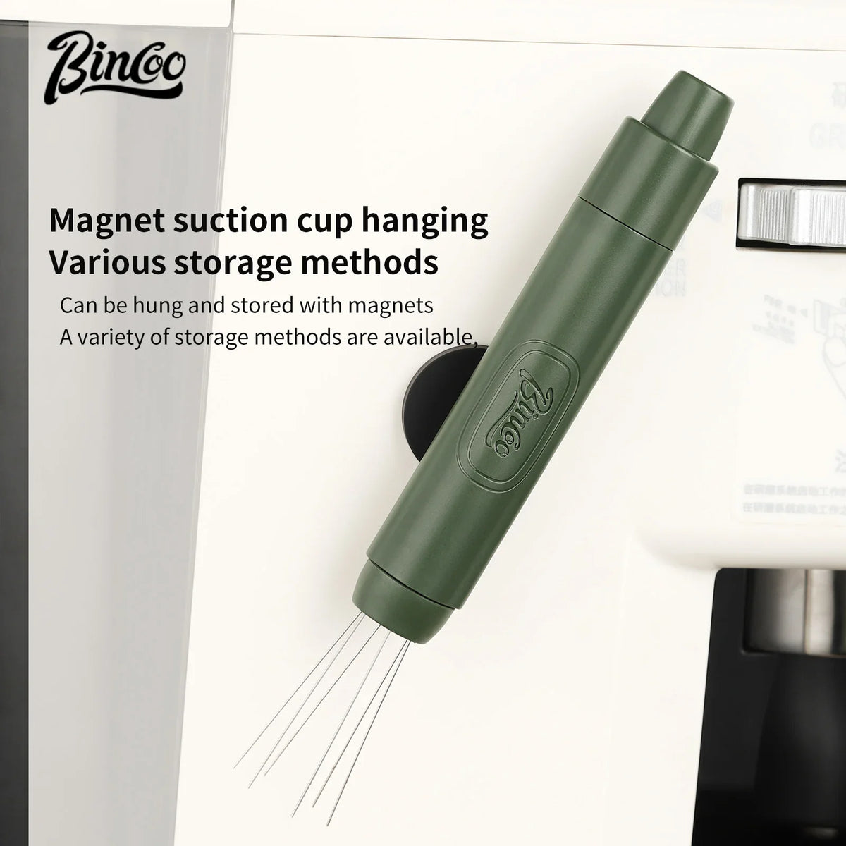 Vivalo Bincoo Retractable WDT Tool for Espresso Machine, black version