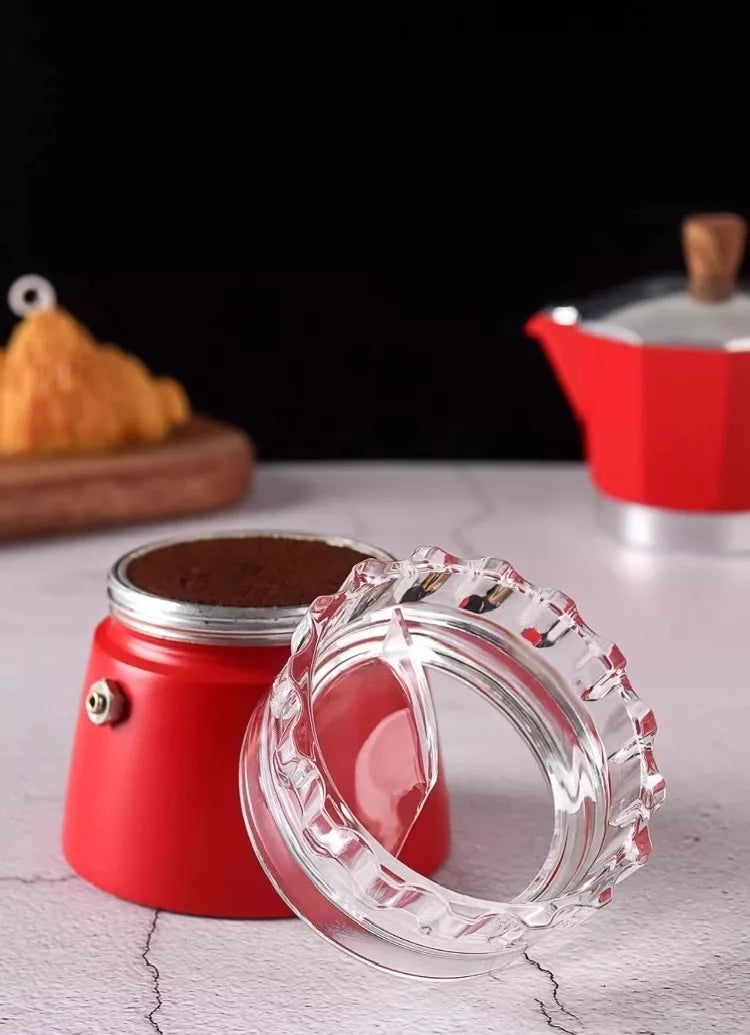 2-Cup KANONE Moka Pot Dosing Funnel for precise coffee dosing.