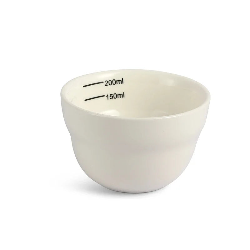 White 200ml Vivalo Coffee Cupping Bowl with Spoons