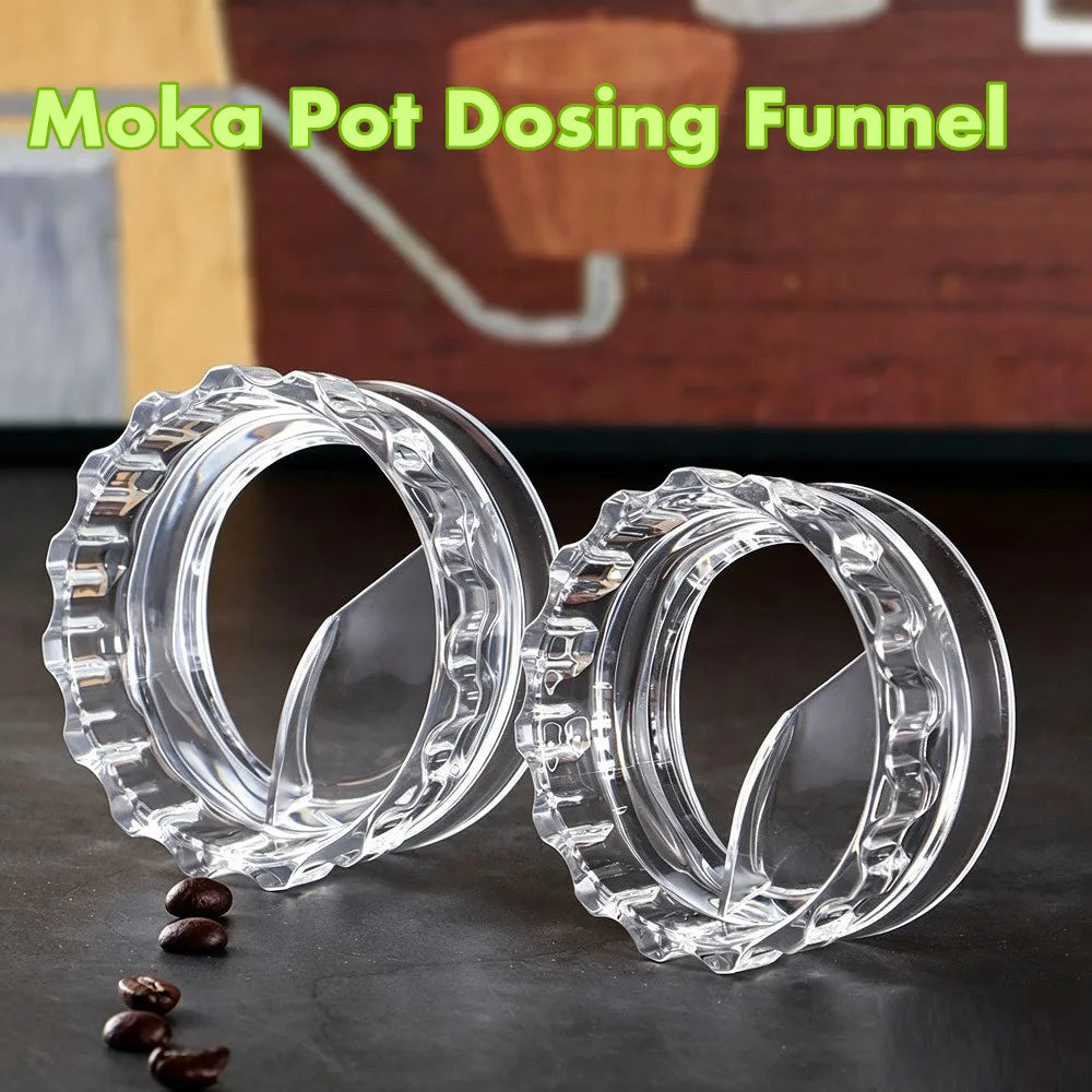 2-Cup KANONE Moka Pot Dosing Funnel for precise coffee dosing.
