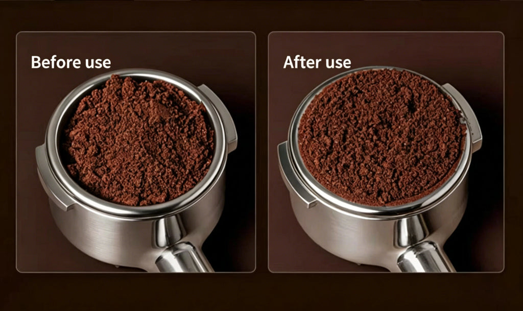 58mm version of the TIMEMORE Electric Needle Espresso Distributor