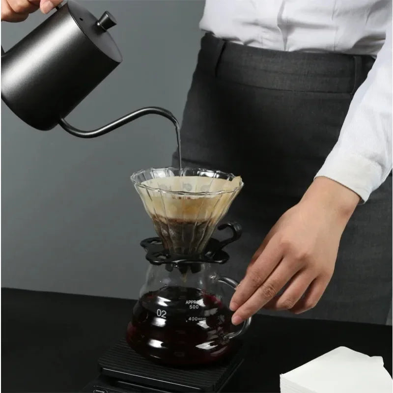 Vivalo V-Shaped Cone Coffee Filters – Natural Wood Pulp Paper, 2-4 Cup Pour-Over
