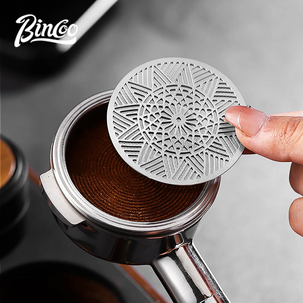 Bincoo Sintered Stainless Steel Espresso Shower Screen – 51mm / 58.5mm Dispersion Plate for Even Extraction