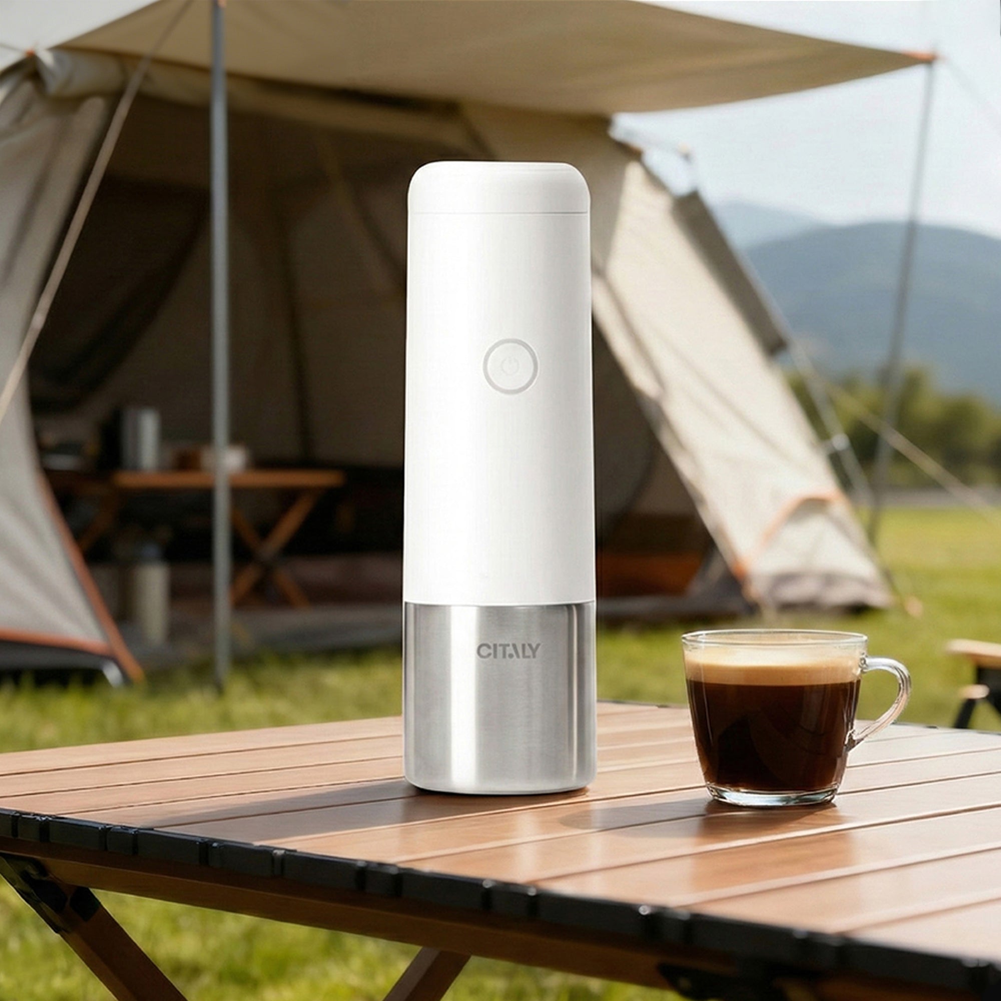 Citaly GO-1 Portable Espresso Machine – Fast Self-Heating, Capsule & Ground Coffee