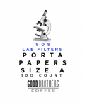Good Brothers Coffee Espresso Paper Filters, Size A 909 / 100 (1 Pack)