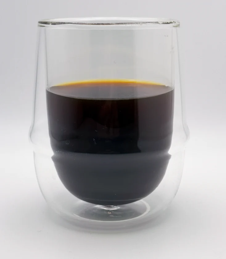 Hand-Blown Double-Wall Floating Coffee Glass – Tall 250ml | Good Brothers Coffee