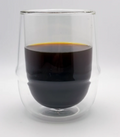 Hand-Blown Double-Wall Floating Coffee Glass – Tall 250ml | Good Brothers Coffee