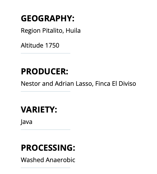 Colombia Finca El Diviso Java Washed Anaerobic – SCA 91 | Good Brothers Coffee