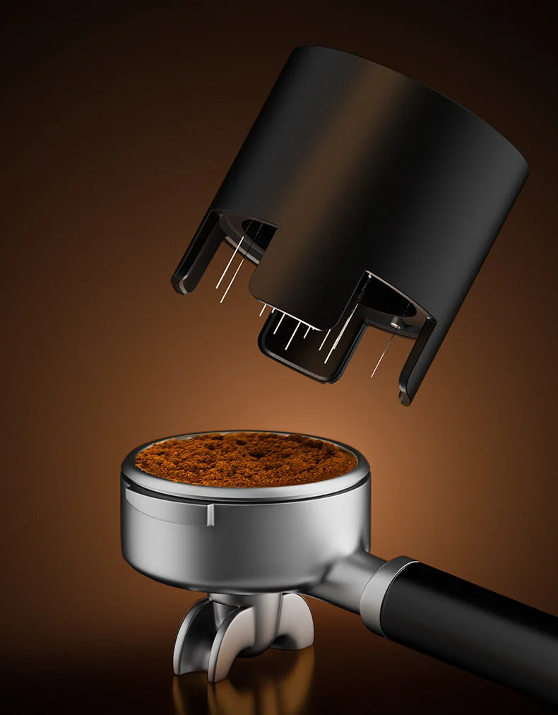 58mm version of the TIMEMORE Electric Needle Espresso Distributor