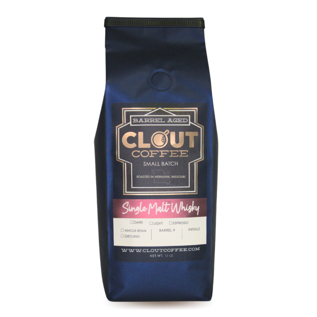 SINGLE MALT WHISKEY BARREL AGED | 12OZ - Shop Coffee Hobby