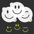 Smiley Face Coffee Stencils