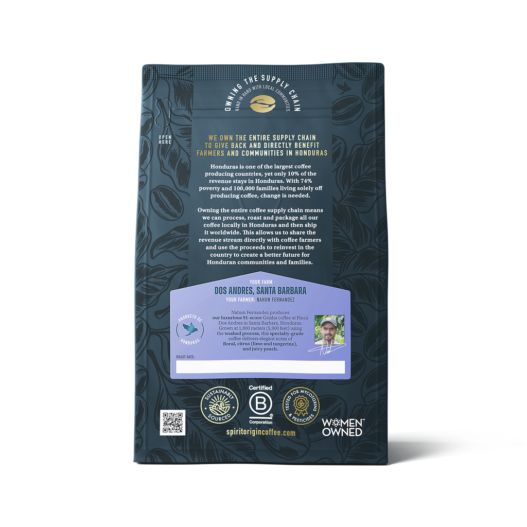 Honduras Dos Andres Gesha Washed – Light Roast Specialty Coffee