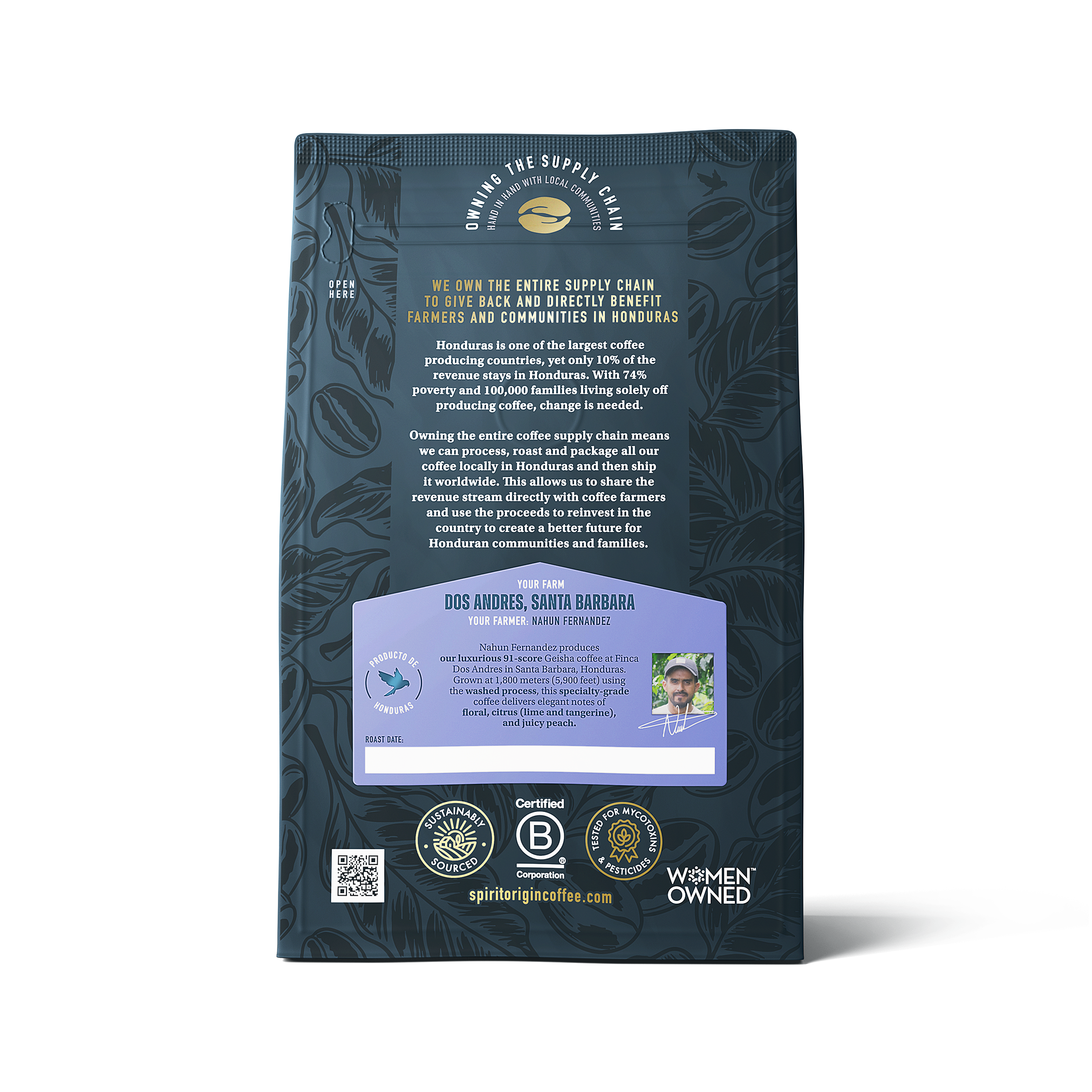 Honduras Dos Andres Gesha Washed – Light Roast Specialty Coffee
