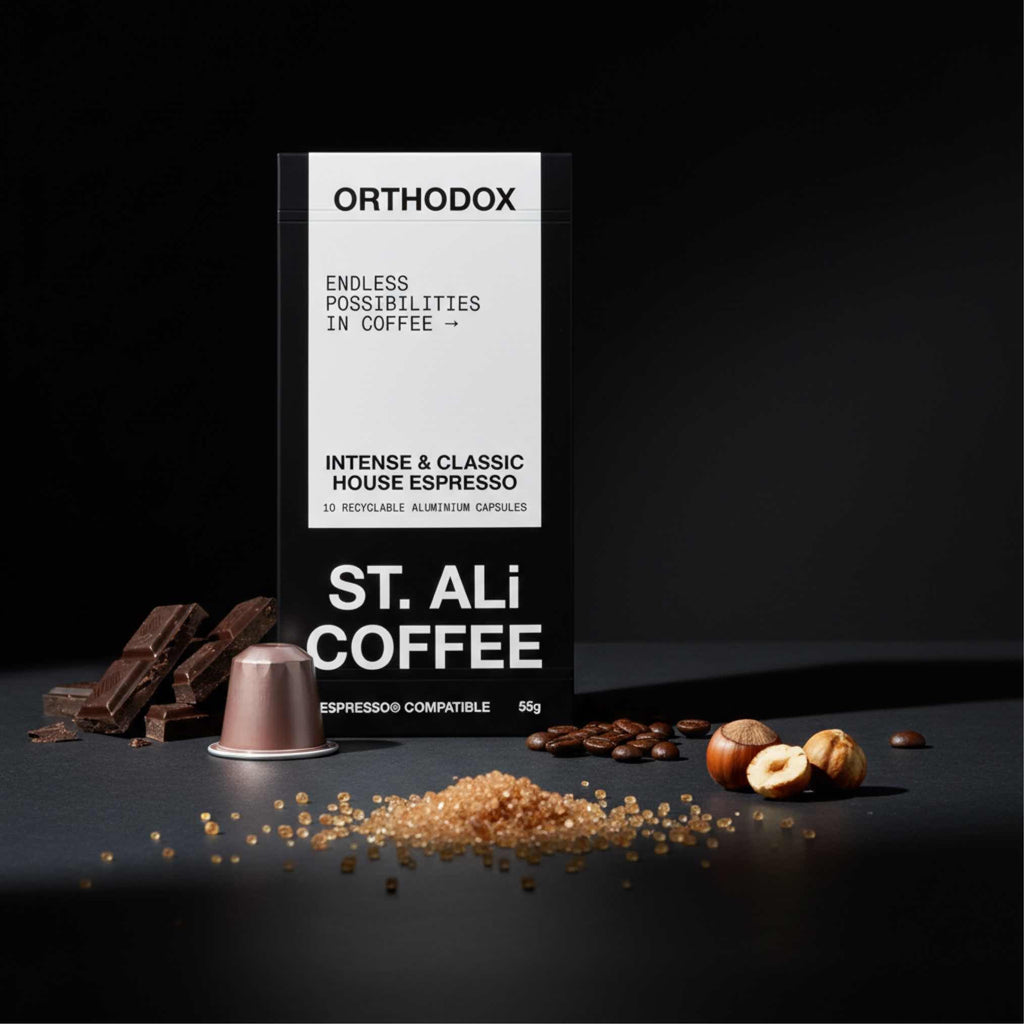 St. Ali Pods: Orthodox – Dark Roast Nespresso Compatible Coffee (10 Pack) - Shop Coffee Hobby