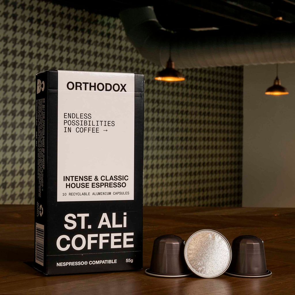 St. Ali Pods: Orthodox – Dark Roast Nespresso Compatible Coffee (10 Pack) - Shop Coffee Hobby