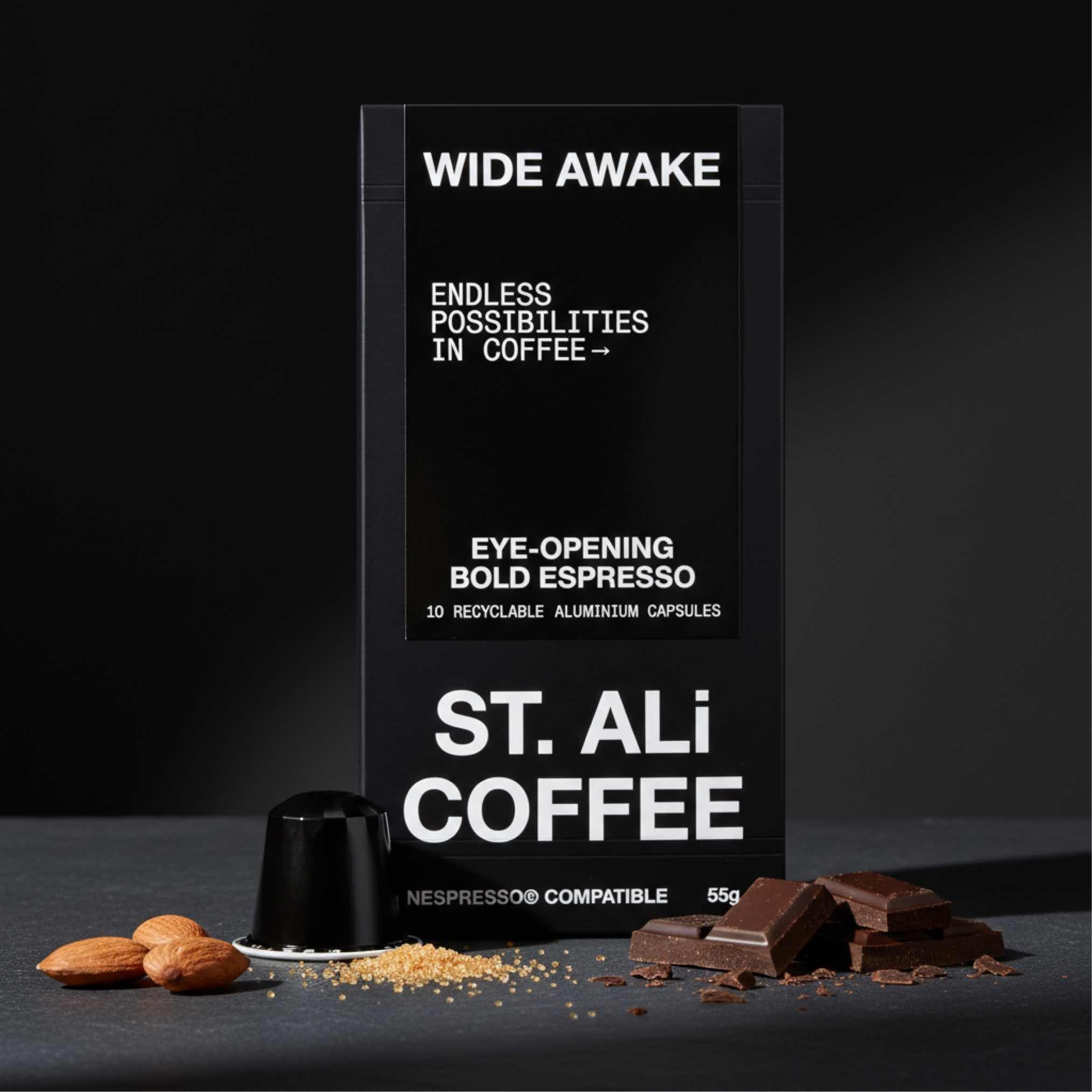 St. Ali Pods: Wide Awake – Dark Roast Nespresso Compatible Coffee (10 Pack) - Shop Coffee Hobby