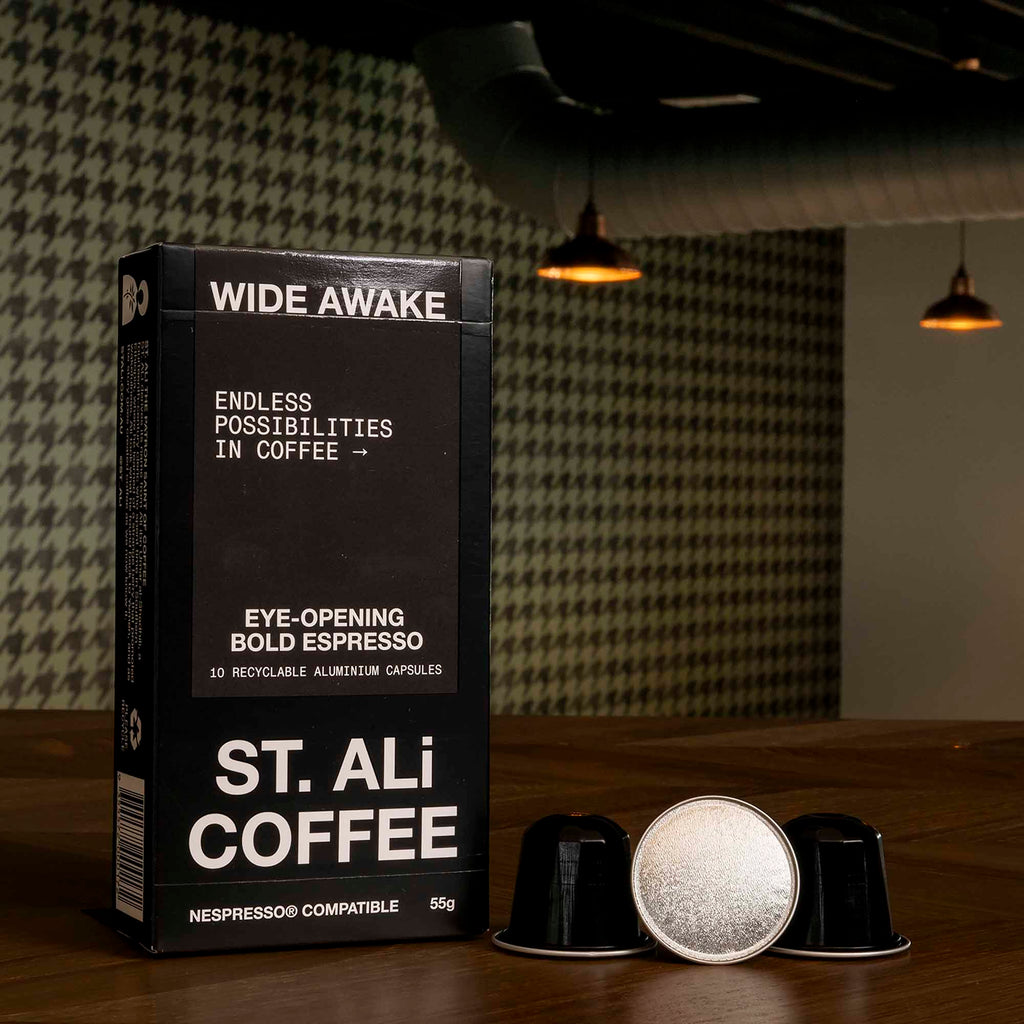 St. Ali Pods: Wide Awake – Dark Roast Nespresso Compatible Coffee (10 Pack) - Shop Coffee Hobby