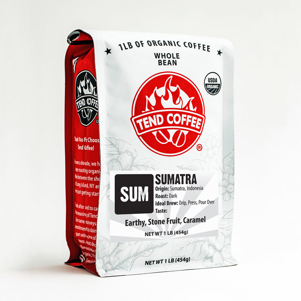Tend Coffee Organic Sumatra Coffee - 1 lb Whole Bean