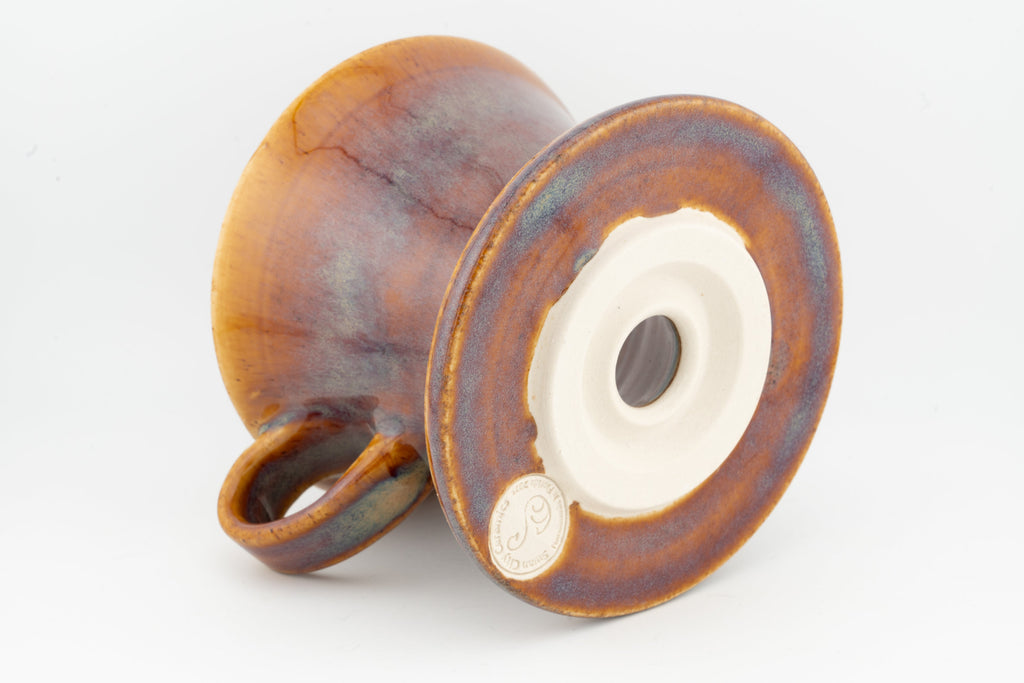 Swan City Ceramics V60 Pour-Over Coffee Dripper – Handmade Ceramic Cone Brewer