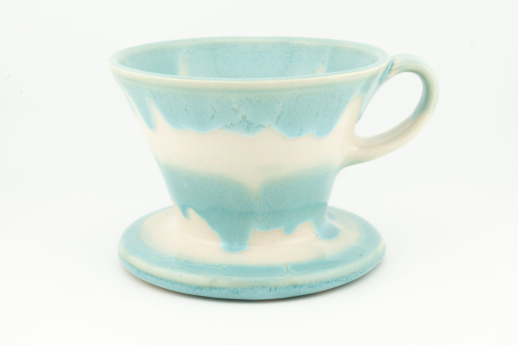 Swan City Ceramics V60 Pour-Over Coffee Dripper – Handmade Ceramic Cone Brewer