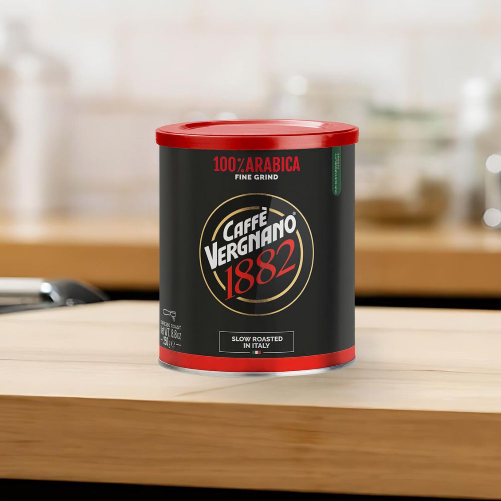 Caffè Vergnano 100% Arabica Fine Ground Espresso Coffee, 8.8 oz