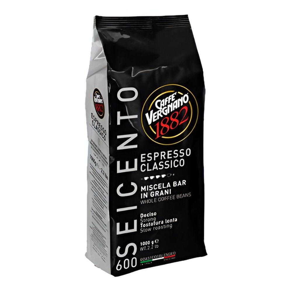 Caffè Vergnano Espresso Classico 600 Whole Bean Coffee, 1 kg
